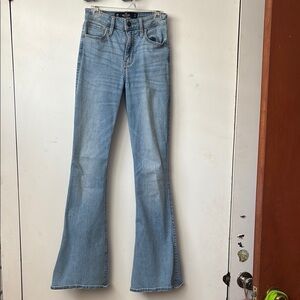 Women's Light Blue Flared Jeans